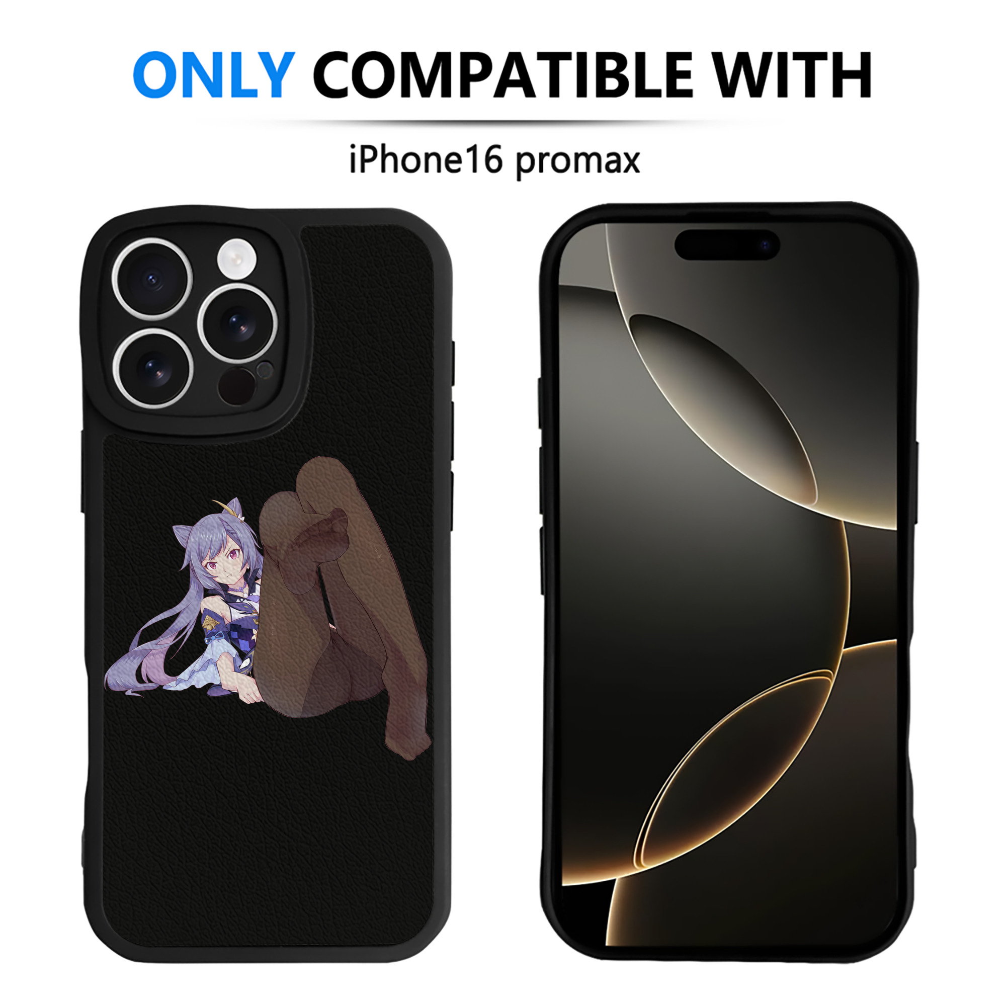 げんし神 刻晴 こくせい genshin Kokusei 【iPhone 16シリーズ対応】シリコンスマホケース（レザー調） 材質：シリコン